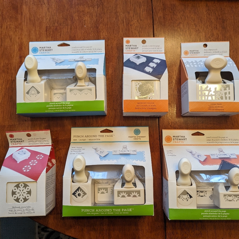 Lot of NIP Martha Stewart Crafts Paper Punches